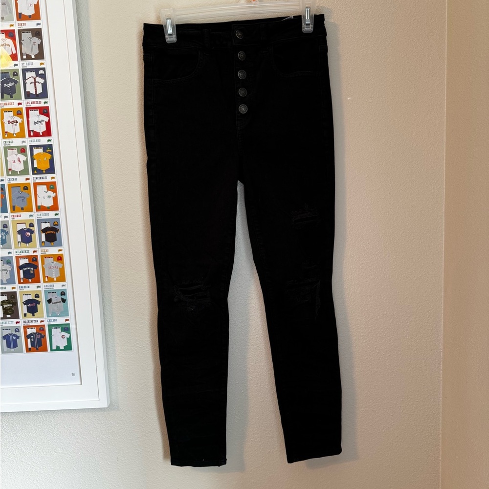 American eagle black skinny jeans